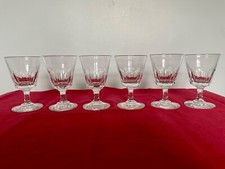6 grands verres à eau cristal 19 eme