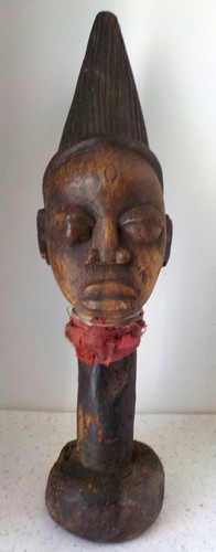 Cimier ancien statuette ibeji - cimier,