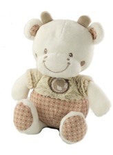 Peluche doudou vache blanc