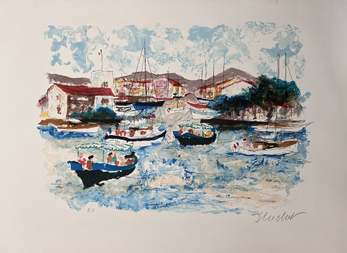 Urbain huchet lithographie - urbain,