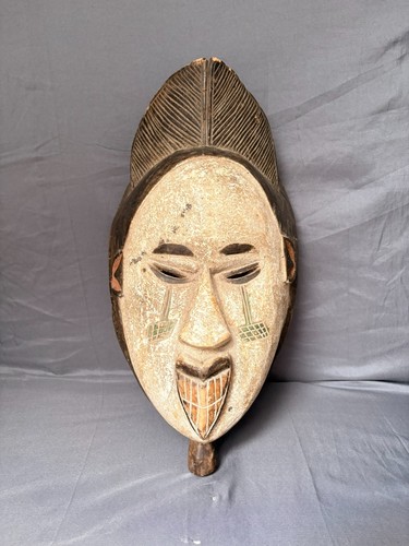 Ancien masque bois tribal - ancien,