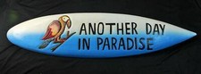 Planche de Surf 100cm Décoration en Bois un Autre Jour IN Paradise Hawaii Mauii