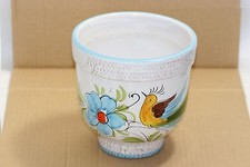  Decorative  Painted  Small Flower/Plant Pot -Made in Italy
