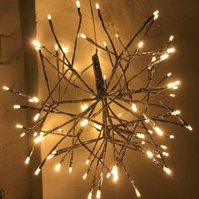 Coffre-Fort Voltage Entièrement Intempéries Starburst Sphère Met Plein Noël Feux