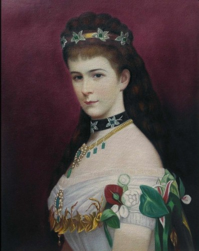 Portrait femme sissi peinture - portrait,