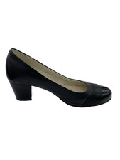 Mocassins à talons en cuir