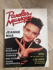 Jeanne Mas - MAGAZINE- paroles