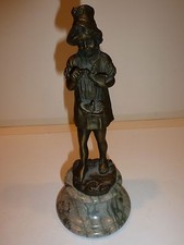 Vintage Sculpture, Girl w Hat