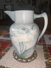 Faïence KELLER ET GUERIN LUNEVILLE pichet période art nouveau décor floral