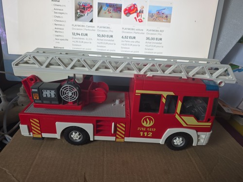 Camion pompier playmobil avec - pompier,