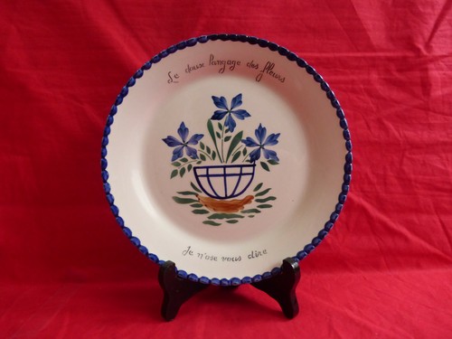 Assiette hbcm creil - assiette,