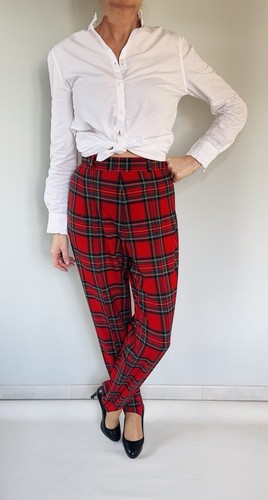 Pantalon fuseau écossais