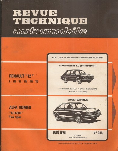 Revue technique automobile 346 - technique,