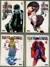 Lot de 4 manga Tokyo Ghoul 1 à 4 - Sui Ishida, 2013-2014
