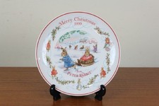 Plaque limitée Christmas Wedgwood Peter Rabbit 1999 Royaume-Uni B232-1 du Japon
