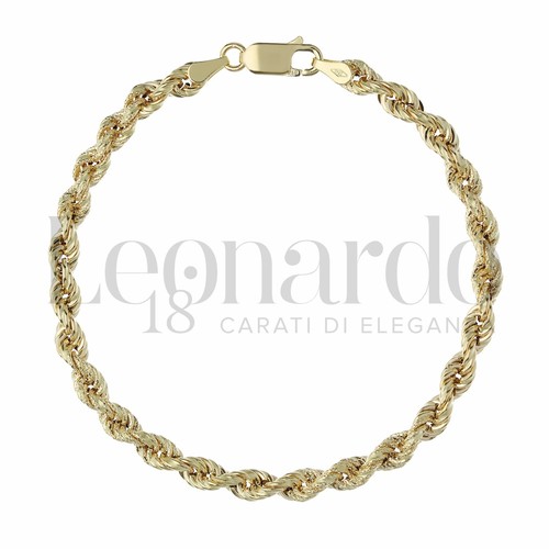 Bracelet maillon corde - corde, creux