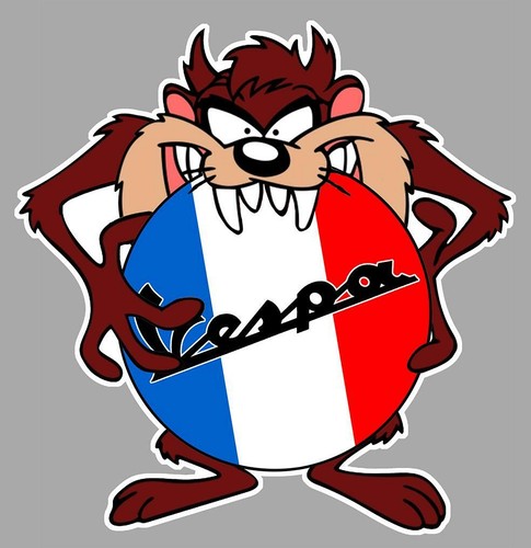 Vespa taz france - taz, sticker