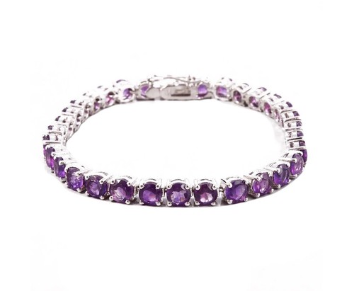 Bracelet rond améthyste de - améthyste,
