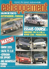 ECHAPPEMENT N°206 MERCO 190 16S / BMW 325i / ALFA 75 2.0 / BX SPORT / MG MONTEGO