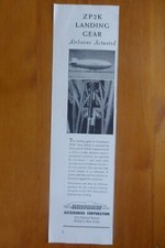 11/1953 PUB AIRBORNE ACCESSORIES GOODYEAR ZP2K US NAVY BLIMP LANDING GEAR AD