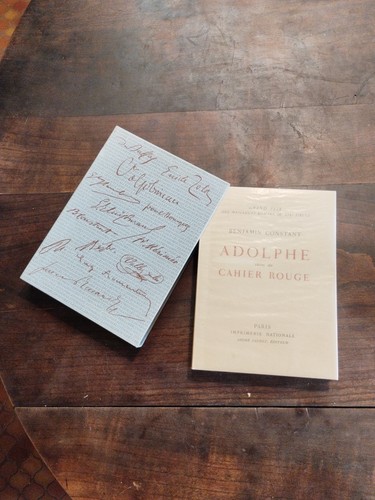 Adolphe suivi cahier rouge - suivi, du