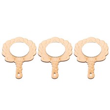 3pcs Miroir en bois pour enfants bricolage PEINTURE DU MIRCUR HANDY