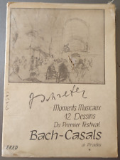 Moments Musicaux 12 Dessins Du Premier Festival - Bach-Casals à Prades - 1973