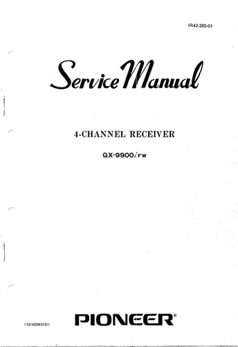 Manuel service pioneer - manuel, de