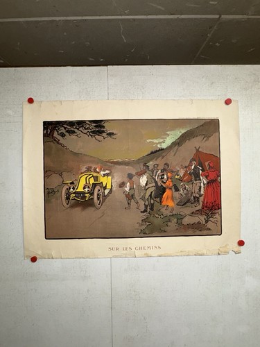 Rare affiche ancienne renault - ancienne,