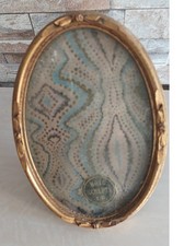 Ancien cadre ovale en bois