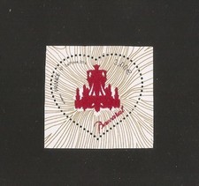 Coeur de Baccarat n° 4883 poudre de cristal issu du Bloc NEUF** LUXE MNH
