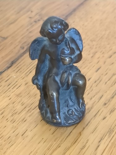 Ancien bronze angelot - ancien,