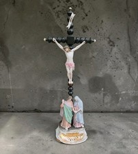 Crucifix Ancien XIXe Biscuit