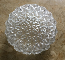 Plafonnier en verre vintage en
