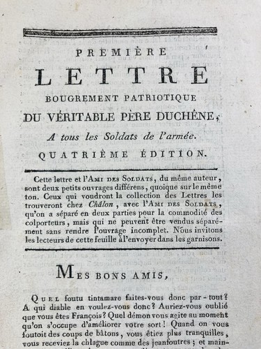 Aux soldats armée 1790 - soldats, l’armée