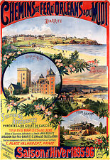 Affiche chemin de fer Orléans