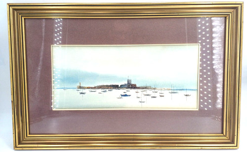 Tableau aquarelle paysage - tableau,