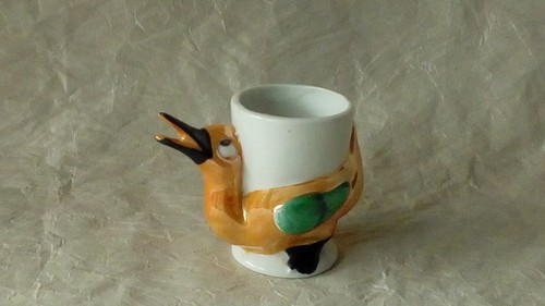 Ancien coquetier porcelaine - coquetier, en