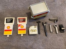 Playmobil Lot Accessoires 3437 3434 Pour Station Essence Shell Servante Outils