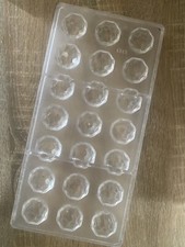 Lot 8 moules chocolat polycarbonate forme diamant