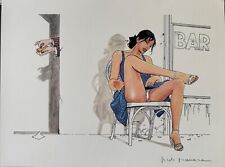 MANARA Tirage imprimé signé " LE DECLIC 1 " Dim 28*38 Cm NEUF 