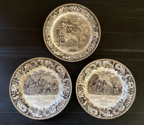 Lot assiettes faïence - de,