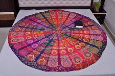 Tenture Murale Indienne Paon