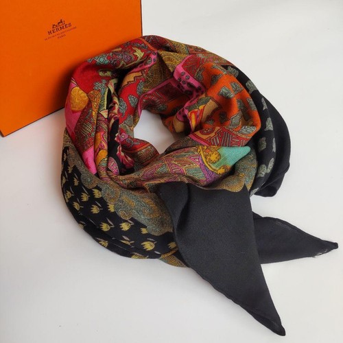 Grande écharpe hermès art - écharpe,
