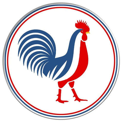 Sticker coq gaulois - sticker, francais