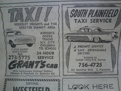 Vintage new jersey taxi - taxi, cab