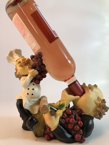 Chef wine holder detailed - chef,,