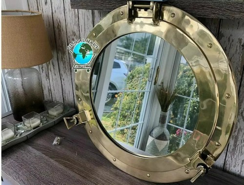 Miroir hublot laiton - , 20"