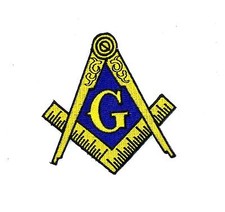 Patch ecusson brode thermocollant biker motark moto franc maçon masonic symbol