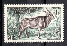1957 Afrique Equatoriale Française Y&T  N° 238 NEUF * AVEC TRACE DE CHARNIERE
